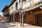 Arcades amd old houses in Calatanazor, Soria, Spain