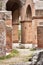 Arcades of the ancient Roman theater in Ostia Antica - Rome