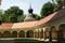 The arcades around the church of Our Lady of Jerusalem at Trski Vrh in Krapina, Croatia