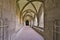 Arcades of gothic basilica of St Egidius in Hronsky Benadik monastery