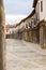 Arcades in the  street of the town of Ampudia