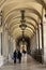 The arcades surround the PraÃ§a do ComÃ©rcio in Lisbon