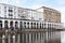 Arcades on waterfront of Binnenalster in Hamburg