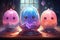 Arcane crystal orbs, containing trapped magical entities with untold power - Generative AI