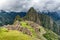 Arceological site in Machu Picchu the ancient Inca city near Cusco, Peru