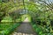 Arch alley in Hampton Court Garden, London, UK