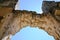 Arch of antique temple of Diane in Nimes