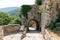 Arch architecture of medieval village of Menerbes in Luberon area of Provence in France