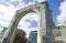 Arch at Bridge of Remembrance. Landmark located at City Center in Christchurch, New Zealand