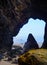 Arch Cape Natural Arch Rock Formation Ocean Shoreline