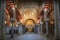 Arch with Christian Elements at Al-Hakam II Expasion area of Mosque-Cathedral of Cordoba - Cordoba, Andalusia, Spain