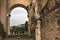 Arch of the Coliseum in Rome, Lazio, Italy.