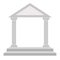 Arch columns architecture isolated icon