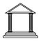 Arch columns architecture isolated icon