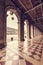 Arch columns on Saint Mark square in Venice, Italy