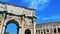 Arch of Constantine and Coliseum in Rome, Italy