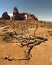 Arch and desert scene in Arches National Park