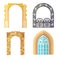 Arch design architecture construction frame classic, column structure gate door facade and gateway building ancient