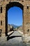 Arch of Emperor Nerone with Vesuvius in the background