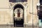 Arch, entrance of old houses, historical street of Catania, Sicily, Italy