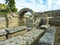 Arch at entry to Stadium, Olympia - Ruins of the ancient Greek city of Olympia, Peloponnese, Greece.