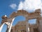 The Arch and Frieze of the Hadrian`s Temple in Ephesus Turkey