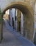 Arch gates in hoistorical center of Coimbra