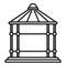 Arch gazebo icon, outline style