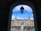 Arch and Lamp at Plaza Mayor Square