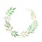 Arch Leaves Foliage Green Leaf Watercolor Wreath Nature Garland Wedding