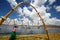 Arch Made of Reed on Uros Floating Island