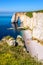 The arch of the Manneporte cliff in Etretat, Normandy