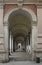 The arch passway in italian city Turin