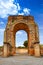 Arch roman of Caparra in Spain Extremadura