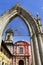 Arch of the San Francisco parish in Uruapan, michoacan, mexico I