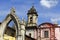 Arch of the San Francisco parish in Uruapan, michoacan, mexico III