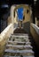 Arch and stairs in Tangier medina in Morocco