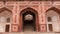 Arch and steps at humayun`s tomb in delhi