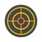 Arch target icon, flat style