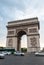 Arch of Triumph Arc de Triomphe  in `Les Champs-Ã‰lysÃ©es` of Paris, France visited by a multitude of tourists