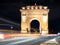 The Arch of Triumph Arcul de Triumf in Bucharest is closely modelled after the Arc de Triomphe