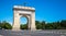 Arch of Triumph Bucharest wide shot - Arcul de Triumf