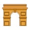 Arch of triumph icon design