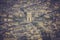 Arch of Triumph vintage aerial view in Paris