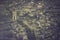 Arch of Triumph vintage aerial view in Paris