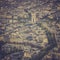 Arch of Triumph vintage aerial view in Paris