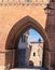 Arch under Torre de San Martin in Mudejar Style, Teruel, Spain