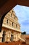 Arch view of bell tower at the thanjavur maratha palace