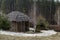 Archaeological park Topolnitsa with neolithic houses reconstruction for relax and traditional celebrate near village Chavdar