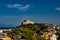 From the archaeological remains of the Baths of Baia a view of the Gulf of Poazzuoli, with the Castle of Baia.